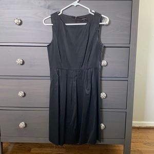 Theory Black A-Line Sleeveless Dress